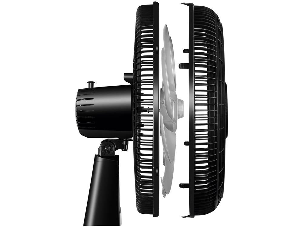 Turbo Mondial Column Fan NVT-40C-8P-B 40cm 8 Speeds 3 Speeds Black and Silver-220V