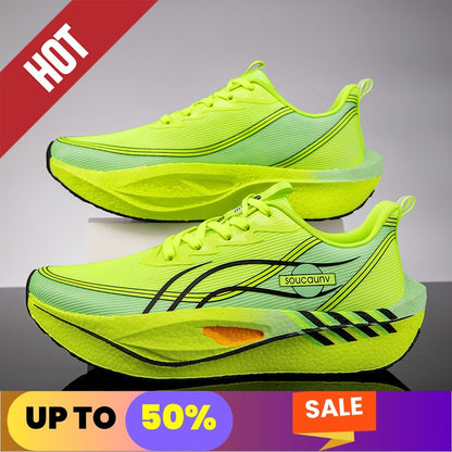 Running Shoes Casual Carbon Board Marathon Men Sports Tenis Air Breathable Women's Comfortable Athletic Nonskid Leisure Sneakers