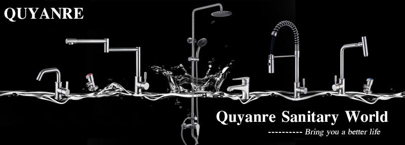 Torneira Misturador de Água Quente e Fria de Latão Sólido para Lavatório de Banheiro com Alça Única e Cascata
