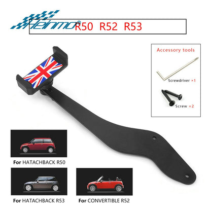 For MINI Cooper R50 R52 R53 Car multi-functional mobile phone holder dashboard GPS bracket Aluminium Alloy accessories