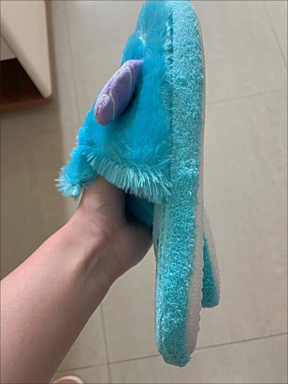 Pantufa de Anime Universidade Monstros Disney Monstros SA Mike Wazowski Sullivan Quente de Inverno Antiderrapante Desenho Animado Sapatos Domésticos