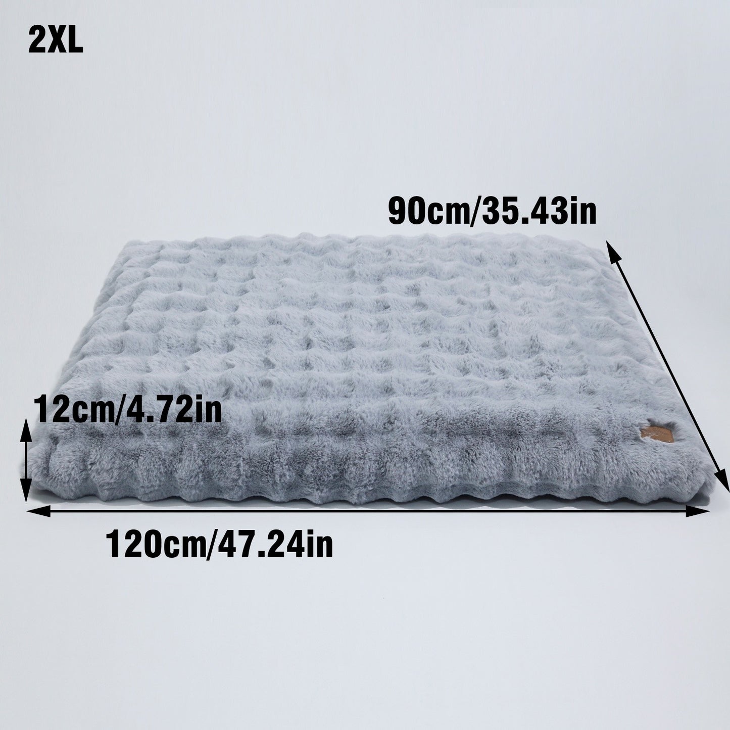 Cama M-4GG para Cães de Pelúcia Ultra Macia Cama Calmante para Gatos Base de Espuma Mais Espessa Cama para Caixas Múltiplas Opções de Tamanho para Cães