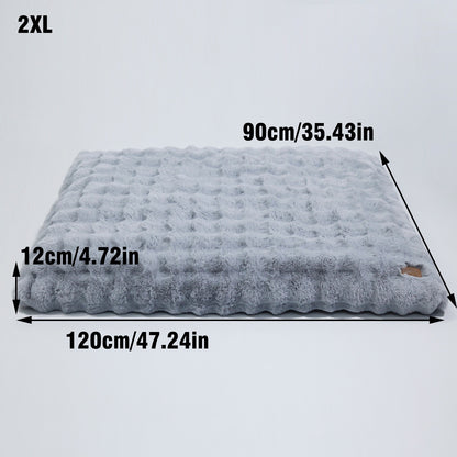 Cama M-4GG para Cães de Pelúcia Ultra Macia Cama Calmante para Gatos Base de Espuma Mais Espessa Cama para Caixas Múltiplas Opções de Tamanho para Cães