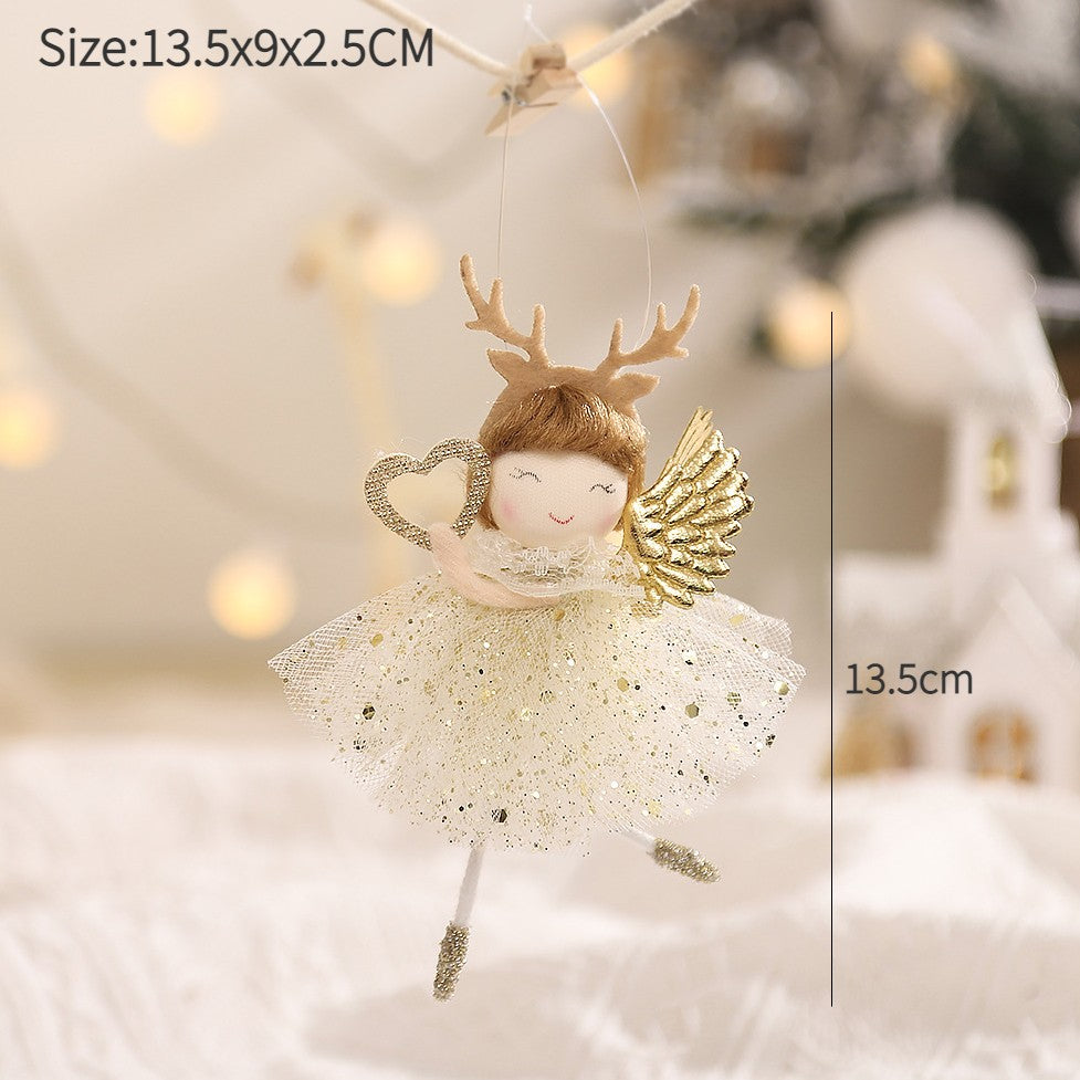 New Year 2024 Christmas Angel Dolls Xmas Tree Pendant Ornaments Navidad 2022 Christmas Decoration for Home Natal Gifts Noel Deco