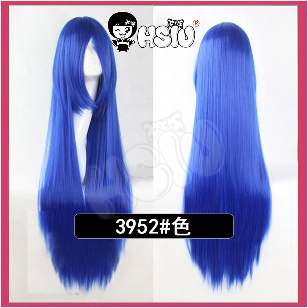 ?HSIU Brand? 80cm Cosplay wig Long 22 color Wig Heat Resistant Synthetic Hair Anime Party wig Fiber synthetic wig+Free wig cap