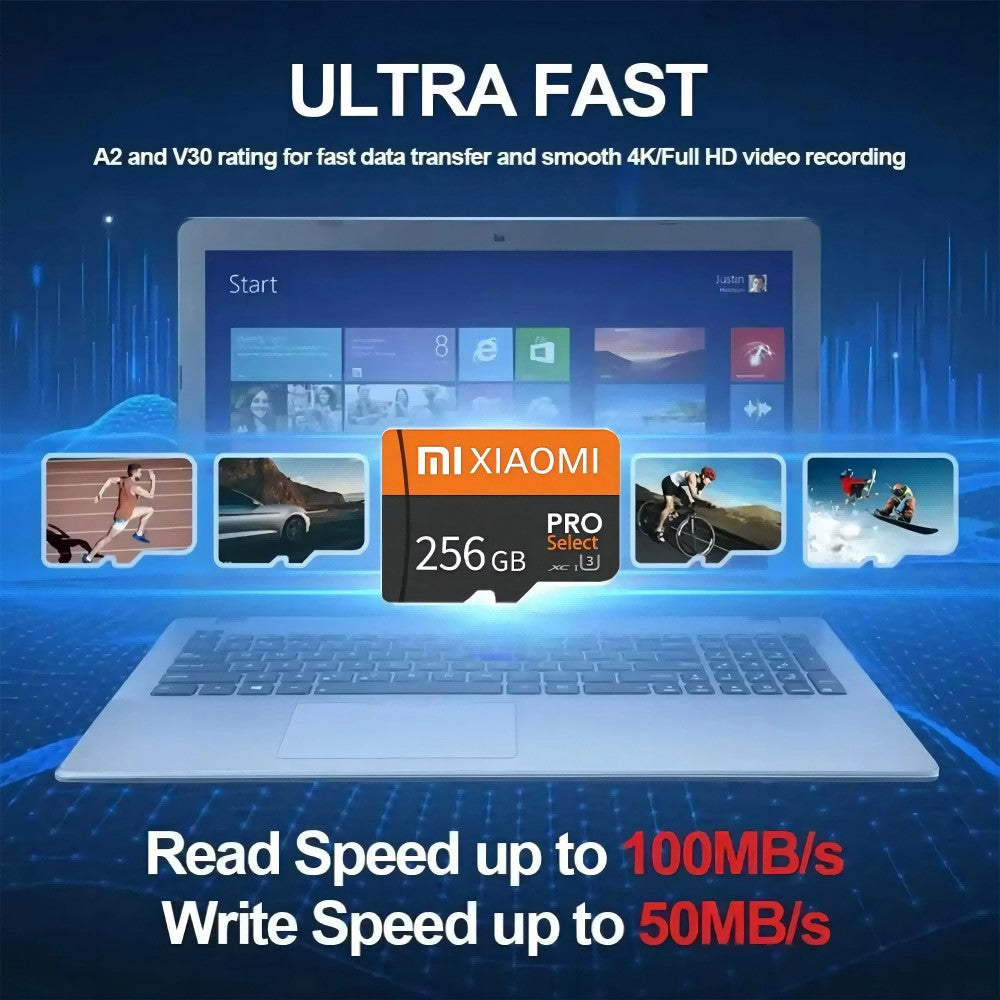Xiaomi Real Capacity Micro TF Memory Card 2TB SD Card 128GB Memoria SD 512GB 1TB Games Video Card For Car Monitoring Micro Card
