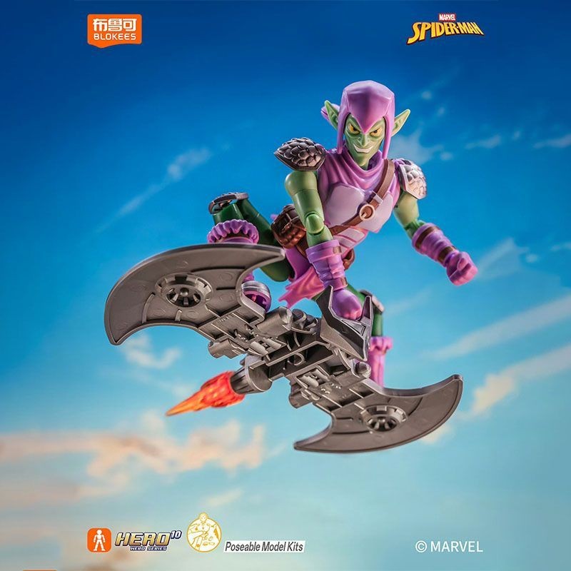 Bonecos de Montar Blokees Hobie Brown Spider-Man Duende Verde Homem-Areia Electro Shocker Spider-Man 2099 Brinquedos de Coleção Montáveis Presentes
