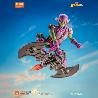 Bonecos de Montar Blokees Hobie Brown Spider-Man Duende Verde Homem-Areia Electro Shocker Spider-Man 2099 Brinquedos de Coleção Montáveis Presentes