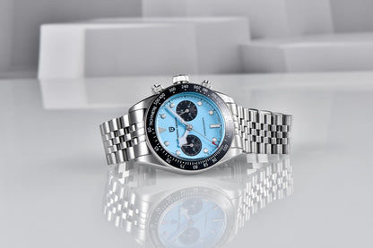 2025 New PAGANI DESIGN Panda Mens Watches Quartz Chronograph Watch For Men Gifts Man AR Sapphire Mirror Ceramic Bezel Waterproof