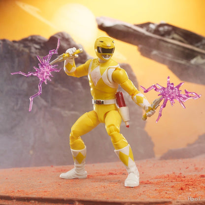 ?Promoção imperdível? Hasbro Power Rangers Lightning Collection Original Mighty Morphin Yellow & Red Ranger Pacote com 2 “Swap” Figura de Anime Presente