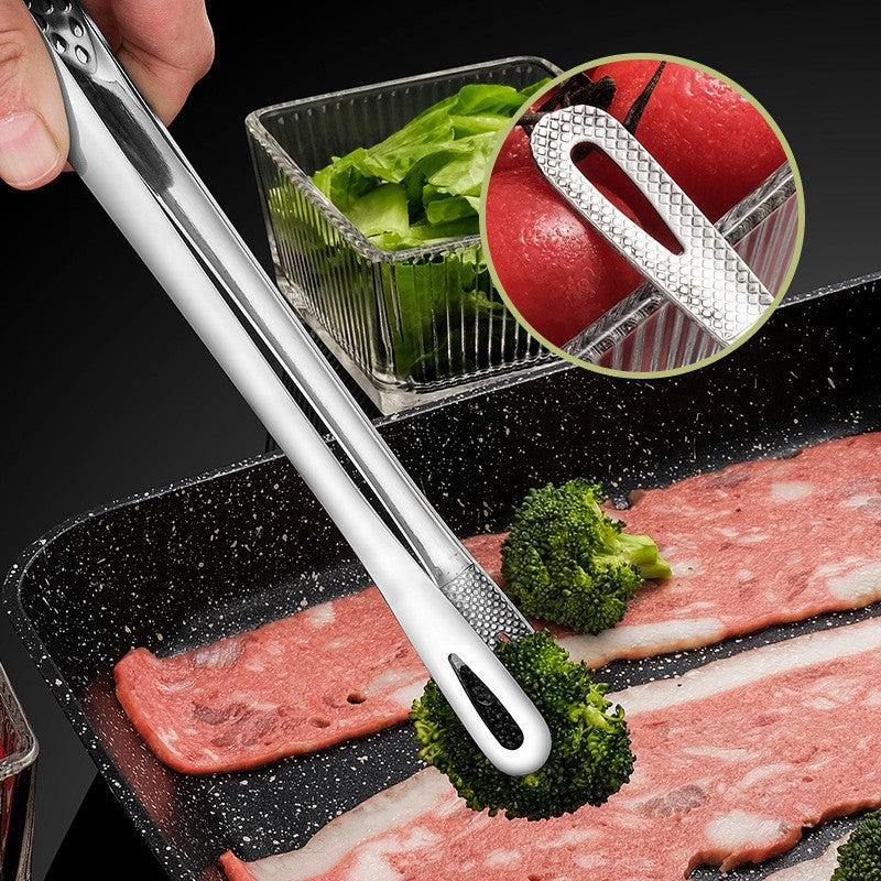 2 pinças de cozinha, pinças de churrasco, pinças de cozinha de aço inoxidável, pinças de chef para alimentos e carne, clipe de pinças de churrasco, ferramentas e acessórios de cozinha
