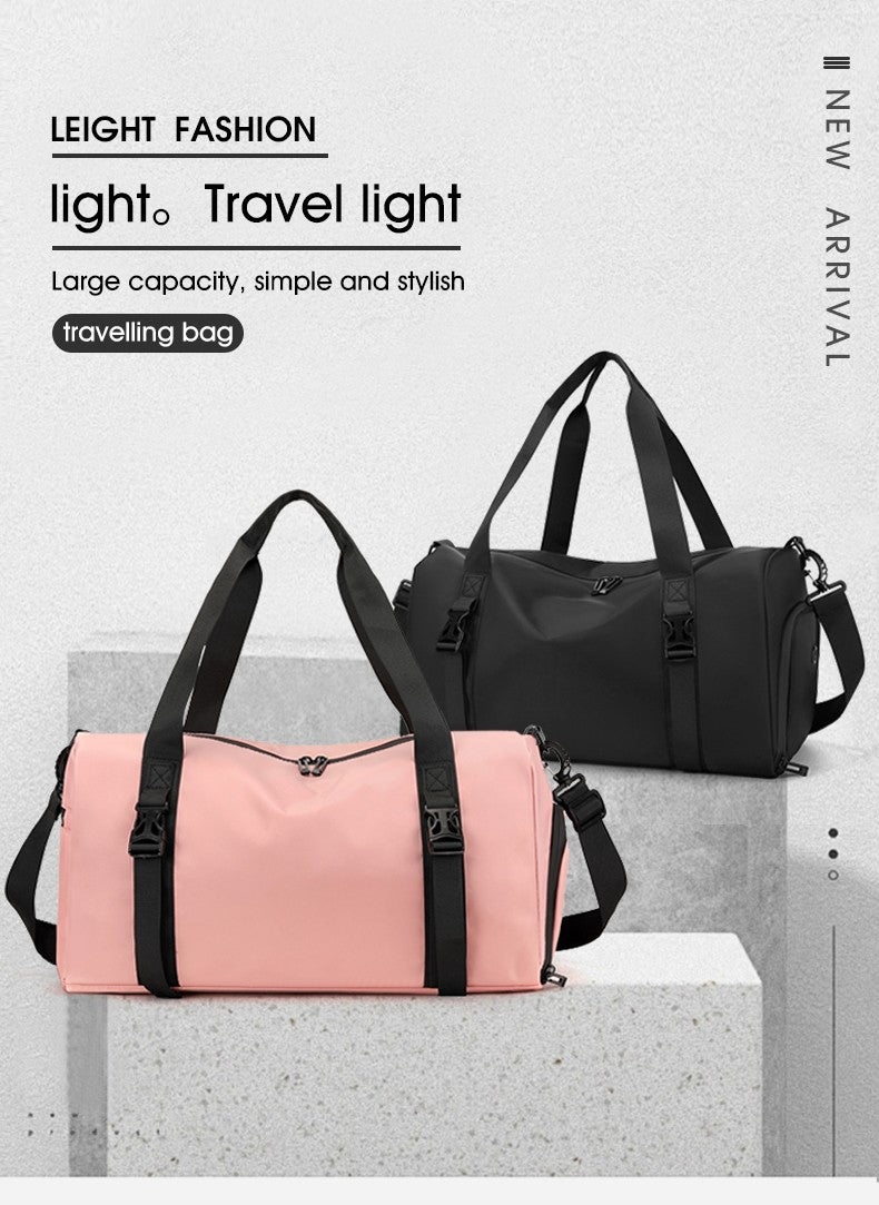 1 Piece Upgraded Sports Bag, Fitness Bag for Men and Women, Large Capacity Dry and Wet Separation Swimming Bag, Short-Distance Business Trip Portable Travel Bag, Sports Shoe Storage Bag, Multi-Purpose Luggage Bag