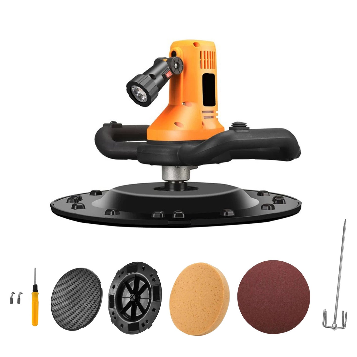 Máquina de Reboco de Parede com Colher de Pedreiro para Argamassa de Concreto Elétrica 220V 1700W com Misturador de Concreto 80-200RPM Máquinas de Construção