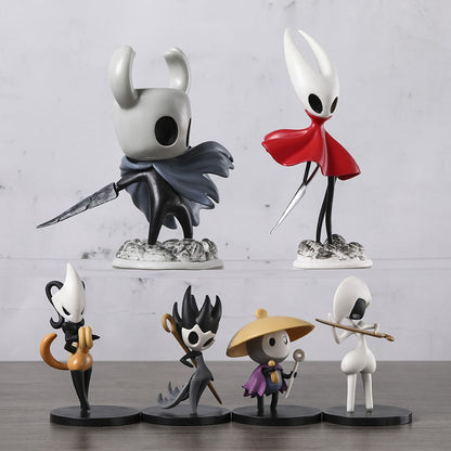 6 pçs/set Hollow Knight Silksong Hornet Sherma Lace Phantom Shakra Figuras Colecionáveis Criativas Brinquedos