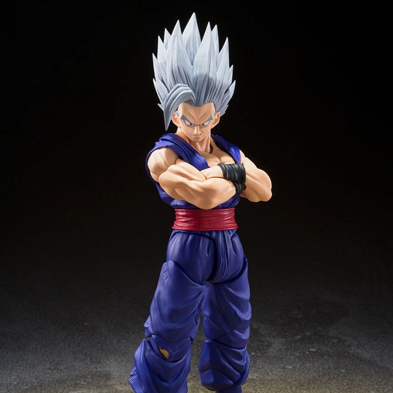 Shf Dragon Ball Son Gohan Besta Action Figure PVC Boneco Colecionável Articulado Anime Super Saiyajin Gohan Modelo Brinquedo de Presente 17cm