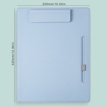 A4 leather writing clip, business folder, data book, office storage menu clip, contract book clip, music score clip