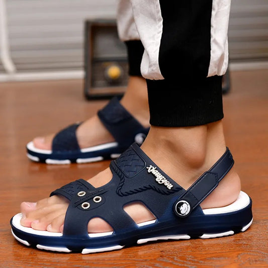 Marlisasa Men Casual High Quality Light Weigh Pvc Flip Flops Male Leisure White Beach Home Flip Flops Chanclas De Hombres F5753b