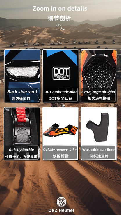 Capacete de motocross off-road, capacete de ciclismo speed downhill DH, capacete full face rally off-road