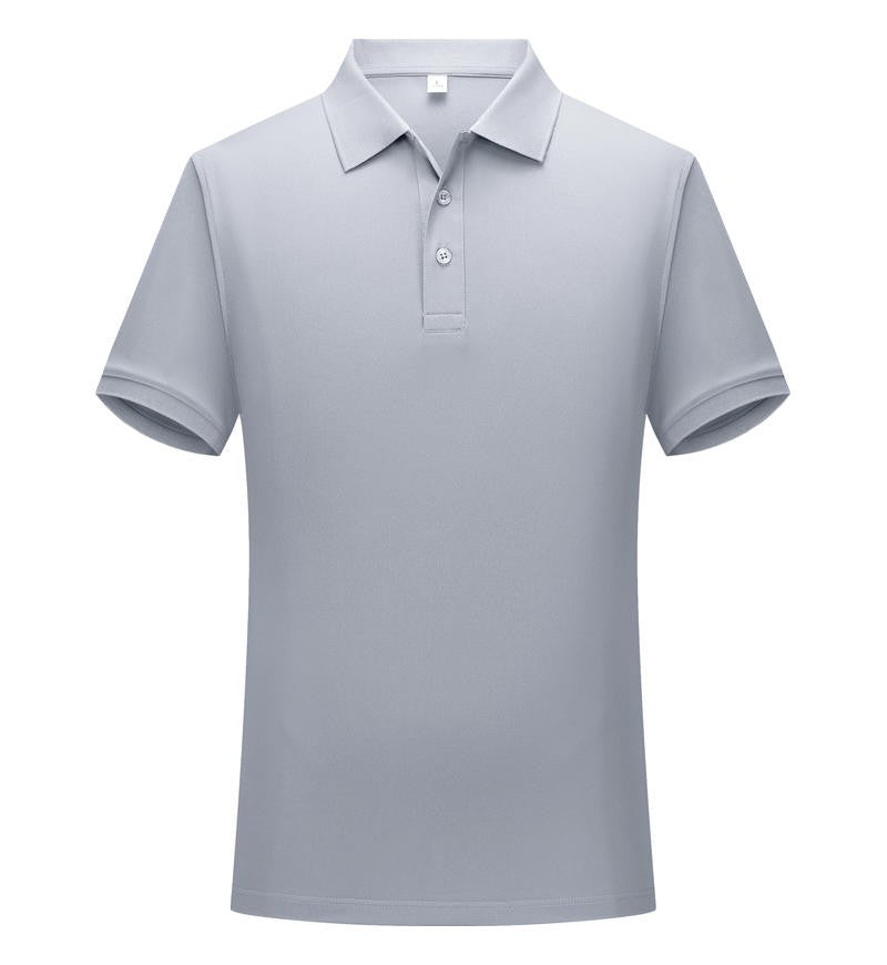 Solid color cotton breathable men's and women's polo shirts, T-shirts, printed logos, embroidered summer workwear, short sleeves