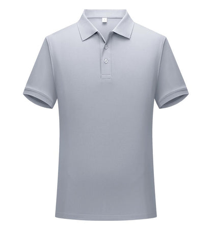 Solid color cotton breathable men's and women's polo shirts, T-shirts, printed logos, embroidered summer workwear, short sleeves