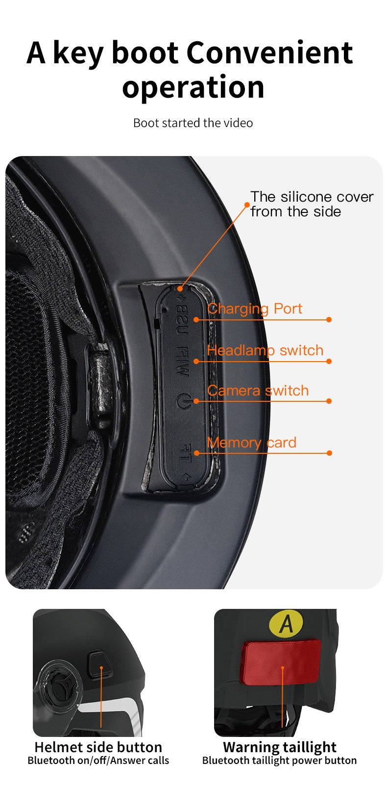 2025 Novo Capacete de Moto Inteligente com Câmera e Fone de Ouvido Bluetooth Meio Capacete Masculino Cascos Para Moto Quatro Estações DOT