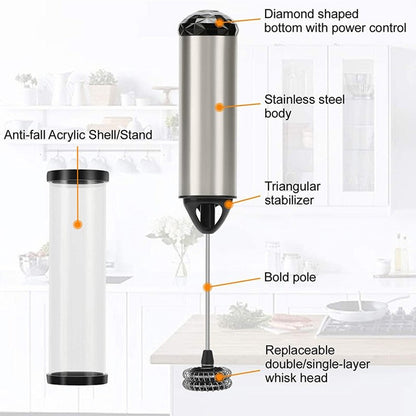 Espumador de Leite Elétrico Portátil Mini Batedor de Café Mixer de Cozinha Batedor de Ovos Ferramentas para Cappuccino Creme