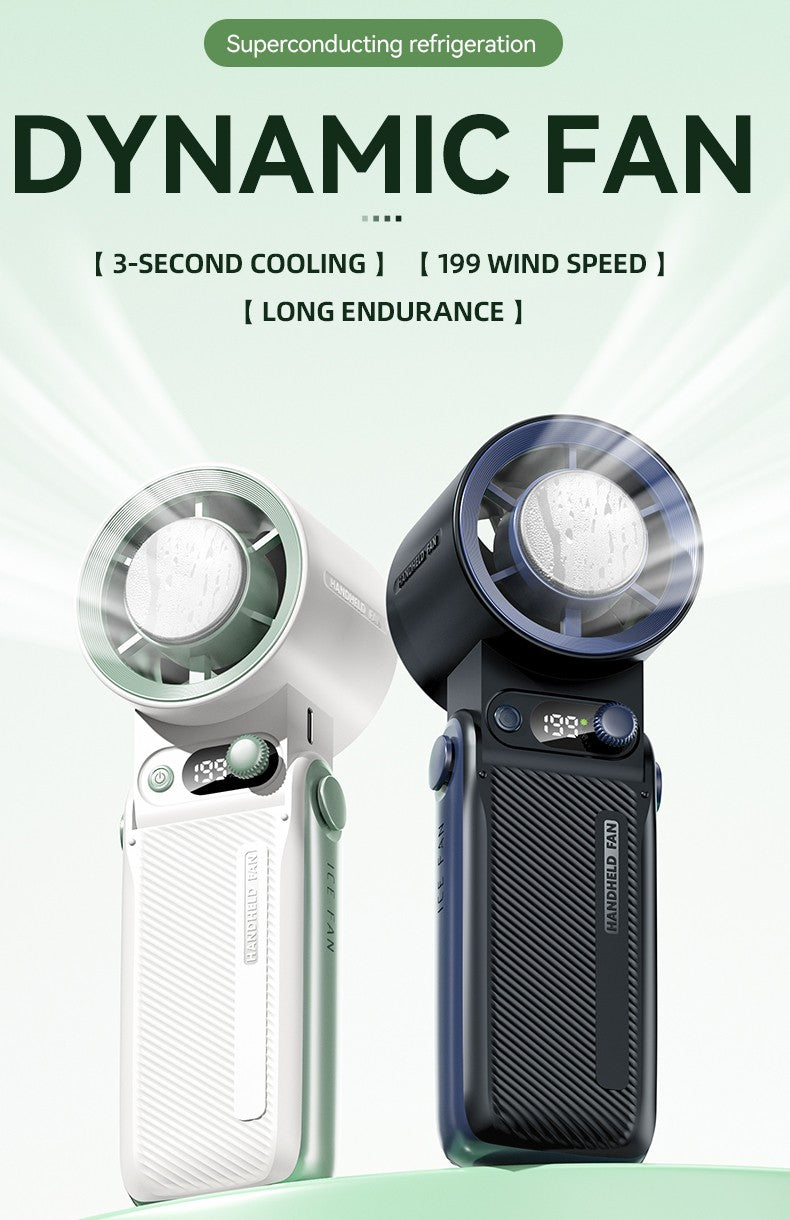 Handheld Turbo Fan, 199 Speed Settings, USB Cooling, Long Battery Life, Quiet And Portable For Outdoor
