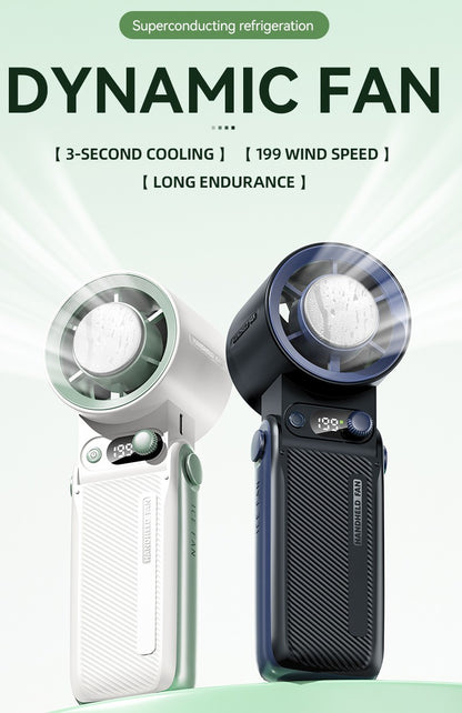 Handheld Turbo Fan, 199 Speed Settings, USB Cooling, Long Battery Life, Quiet And Portable For Outdoor