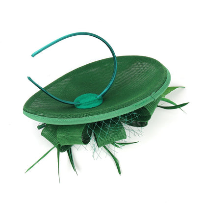 Fascinators de Luxo Kentucky Derby Chapéu de Igreja Design de Pérolas em Tela Laço Máscara Acessórios de Cabelo para Mulheres Senhoras