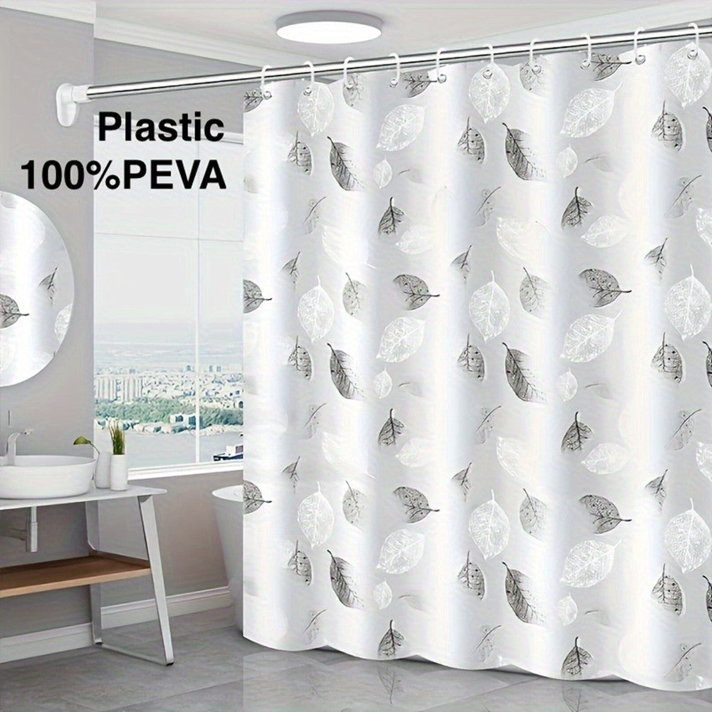 Clear Shower Curtain PEVA Transparent Bathroom Liner Waterproof 180x200CM Bath Curtains Bathroom Mould Proof Curtains with Hooks