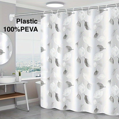 Clear Shower Curtain PEVA Transparent Bathroom Liner Waterproof 180x200CM Bath Curtains Bathroom Mould Proof Curtains with Hooks
