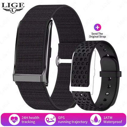 LIGE 2025 Smart Band Watch Heart Rate Health Monitoring Pedometer Sport Fitness Tracker Electronic Bracelet Men Smartwatch Women