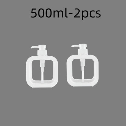 300/500ml Bathroom Soap Dispensers Refillable Lotion Shampoo Shower Gel Holder Portable Travel Dispenser Empty Bath Pump Bottle