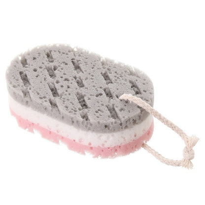 Sponge Bath Ball Shower Rub For Whole Body Exfoliation Massage Brush Scrubber Body Brush Sponge Brush Bathroom 1/2/3PCS