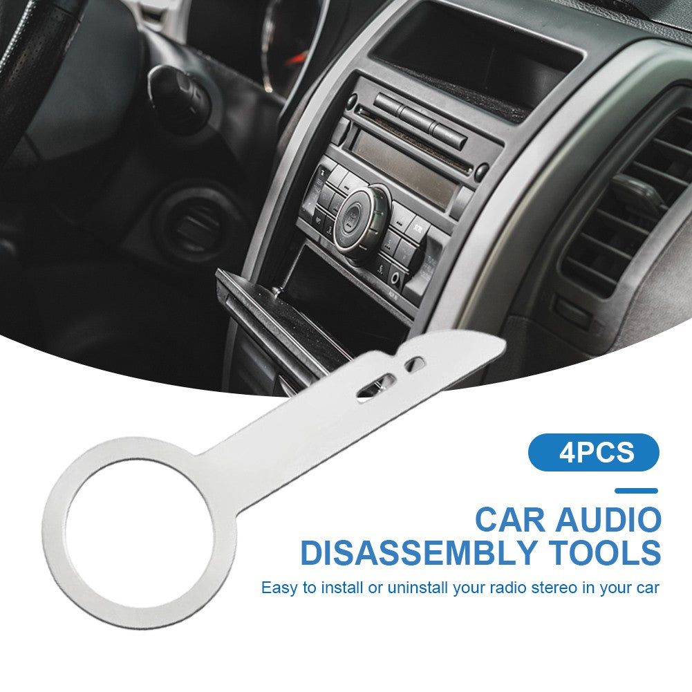 Chave de Remoção de Áudio Automotivo 4 Peças CD DVD Rádio Estéreo Ferramenta de Remoção Ferramenta de Remoção de Instalação de Som Automotivo para Mercedes Benz para Skoda para Audi