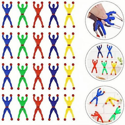10/100Pcs Novelty Sticky Wall Climbing Climber Men Kids Boy Birthday Party Favors Supplies Pinata Fillers Treat Bag Gifts