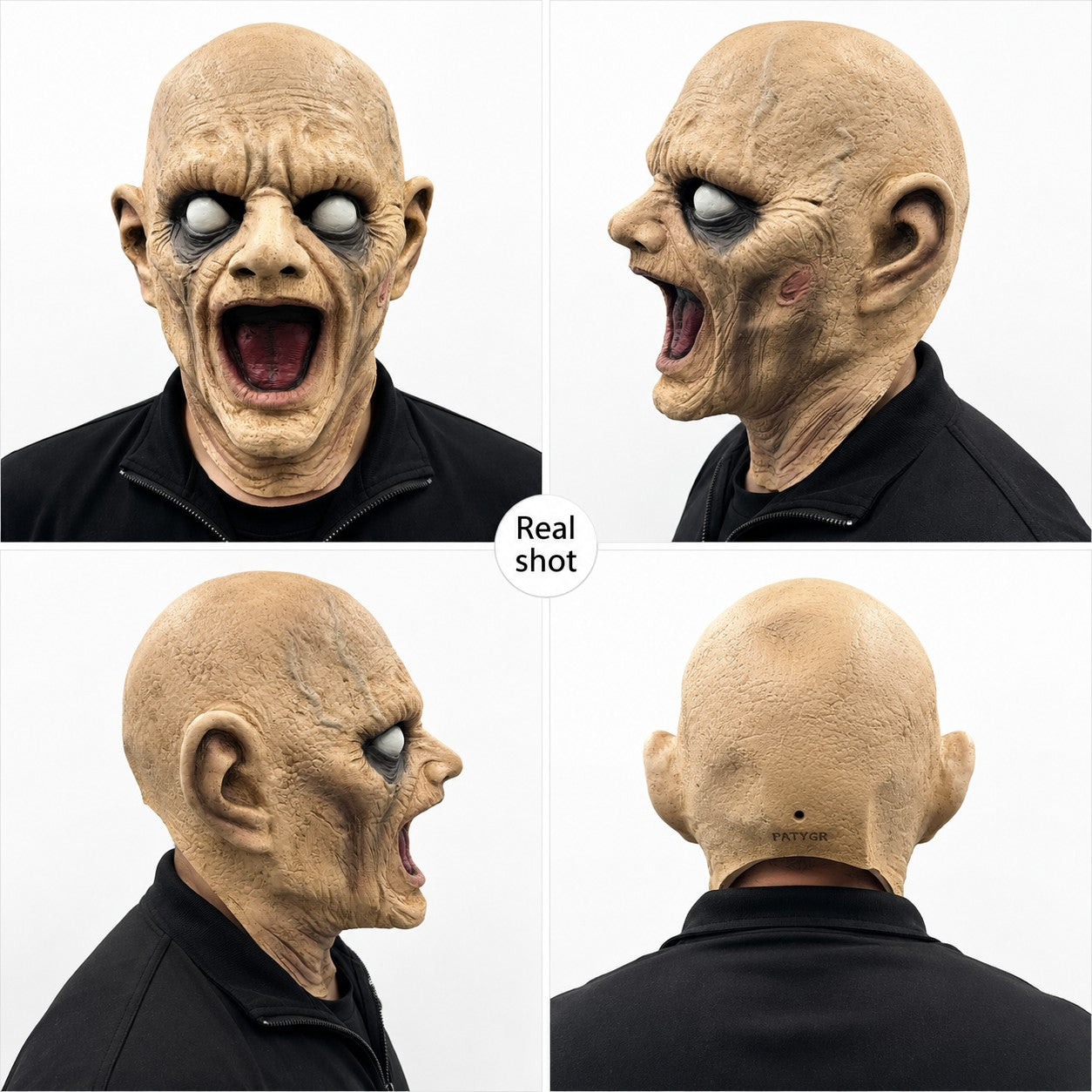 Halloween Horror Latex Mask Howling Demon Face Mask Scary Ghost Cosplay Costume Accessory For Adults