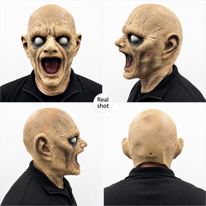 Halloween Horror Latex Mask Howling Demon Face Mask Scary Ghost Cosplay Costume Accessory For Adults