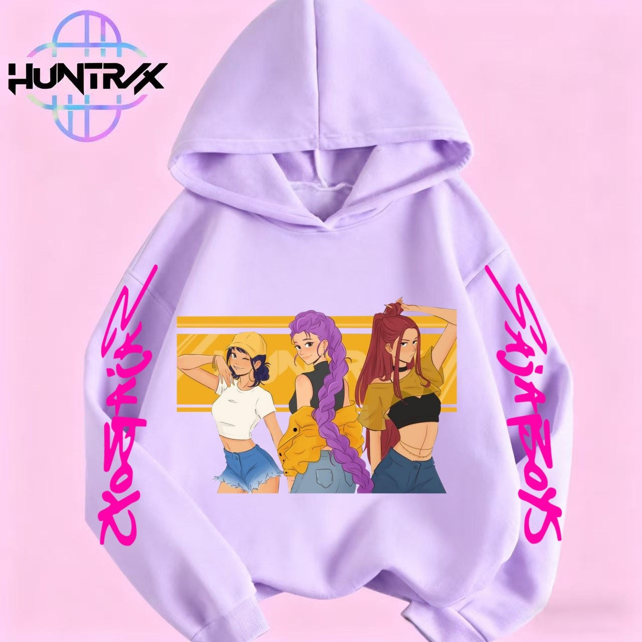 Kpop Demon Hunters Anime Hoodie Woman Clothing Saja Boys Cosplay Cartoon Graphic Sweatshirts Y2k Daily Casual Hooded Pullovers