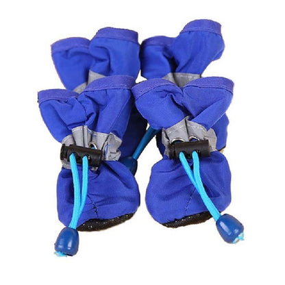 Novos 4 Peças Sapatos Para Cães Antiderrapantes Chuva Neve Botas Quentes e Grossas Para Pequenos Gatos Cães Filhotes Meias Botinhas Para Cães