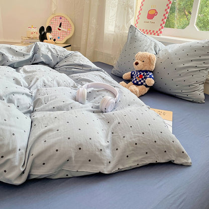 Pre-Washed Microfiber Duvet Cover Set with 2 Pillowcases - Ultra Soft Wrinkle-Resistant Bedding Set, Hypoallergenic & Breathable