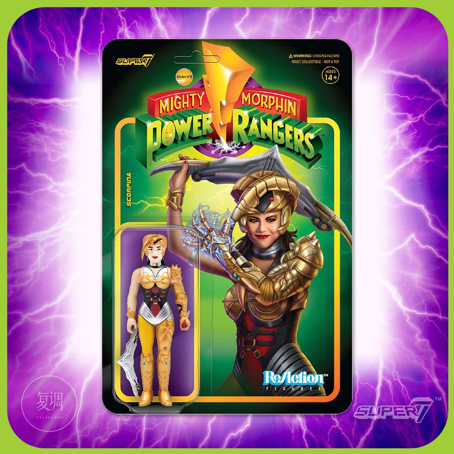 Em Estoque Super7 Mighty Morphin Power Rangers Carded Series 1 - Conjunto de Presente com Modelos Dragonzord, Red Ranger e Rita Repulsa