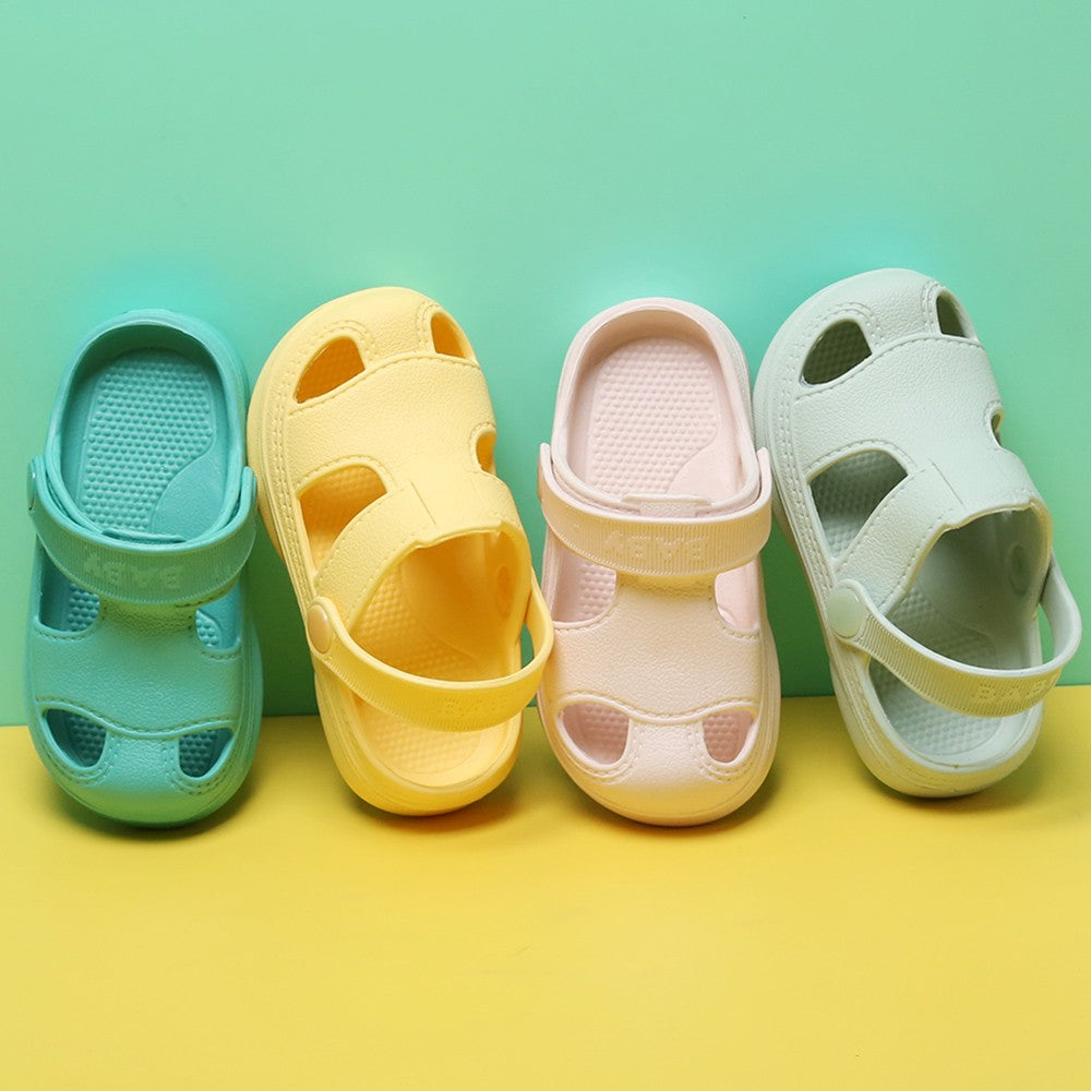 New Summer Children Shoes Non-Slip Slippers Baby Outdoor Fashion Hole Beach Sandals Slippers for Girl Boy Beach Children's Shoes