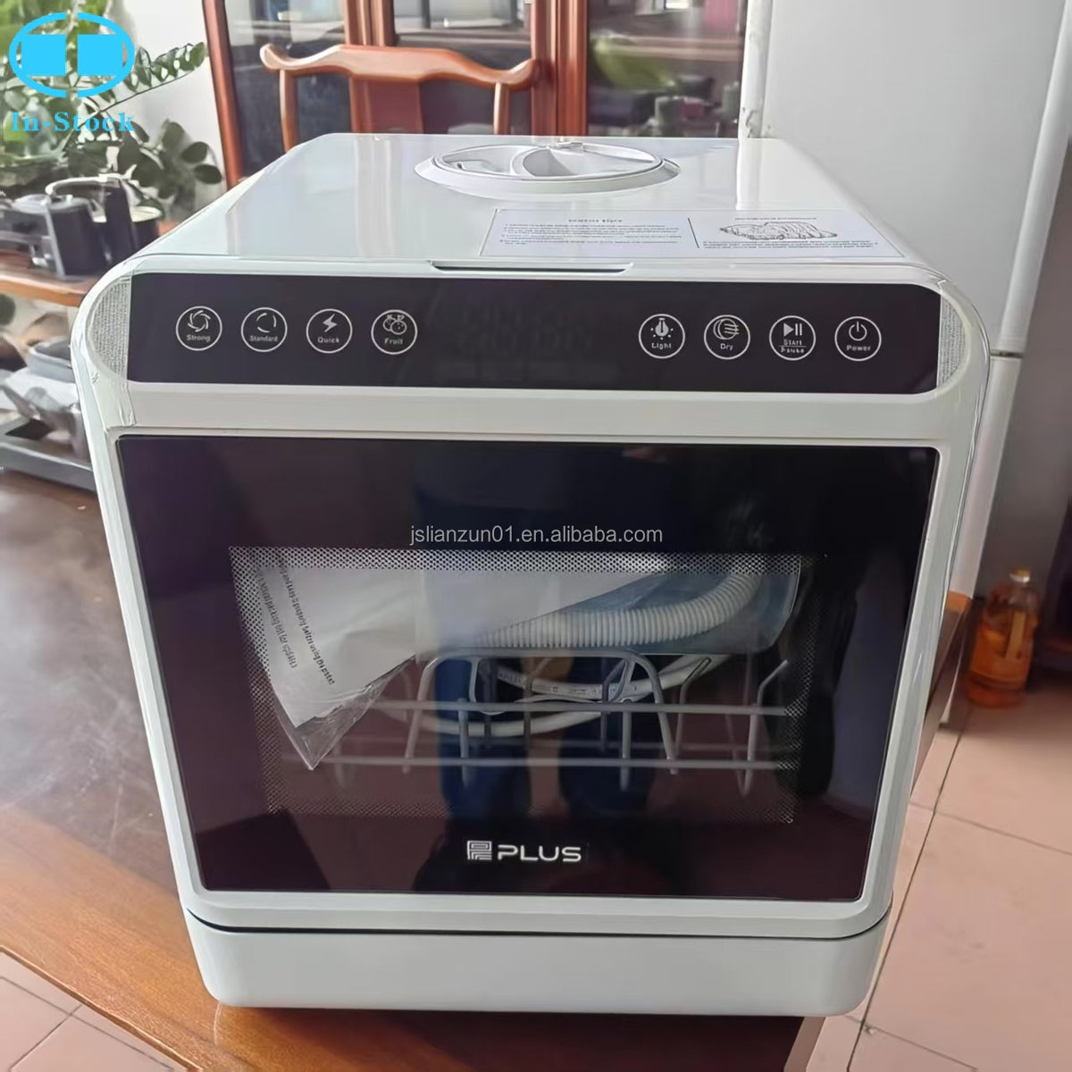 Portable Dishwasher Machine 5 Sets Tableware Desktop Dish Washer for Home Kitchen Appliances Compact Countertop Cleaner with