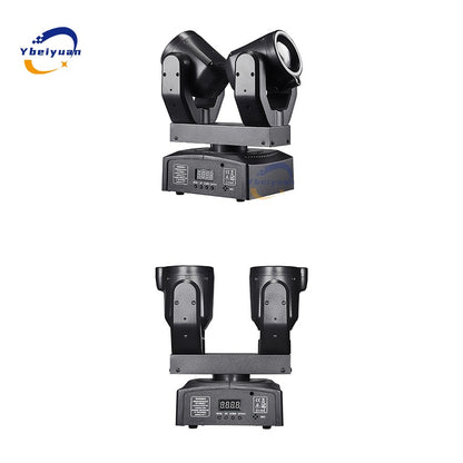New Double Head Moving Head Beam Light With Aperture Remote Control DMX512 DJ Disco Bar Christmas Birthday Party Effect Light