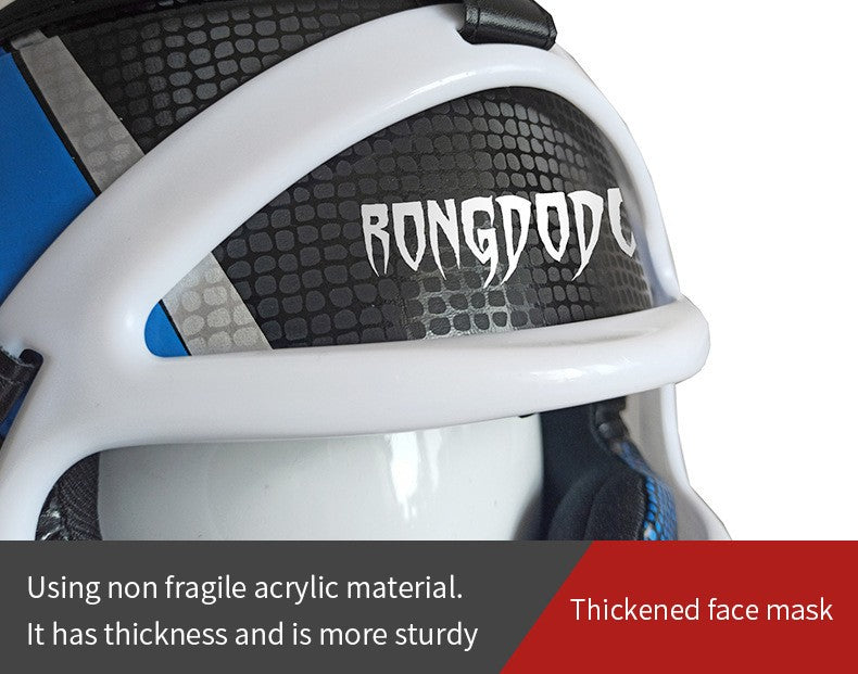 Capacete Sanda Máscara Facial Removível Proteção Espessa Capacete de Taekwondo para Adultos e Crianças Protetor de Cabeça de Boxe Equipamento de Proteção para Artes Marciais