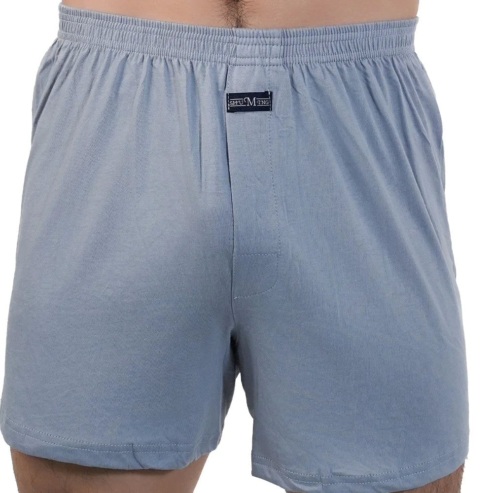 1pcs Men pijama 100% Cotton Pajama Shorts Summer Solid Elastic Waist Short Pants Casual Breathable Male Boxer Shorts Home Shorts