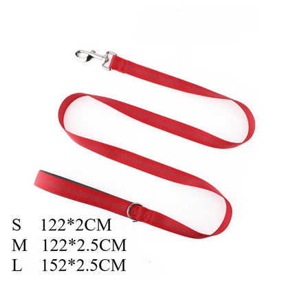 Guias para Cães Coleiras Refletivas com Cordão para Animais de Estimação Coleira para Cães Médios e Grandes à Prova de Explosão Resistente ao Desgaste e Durável