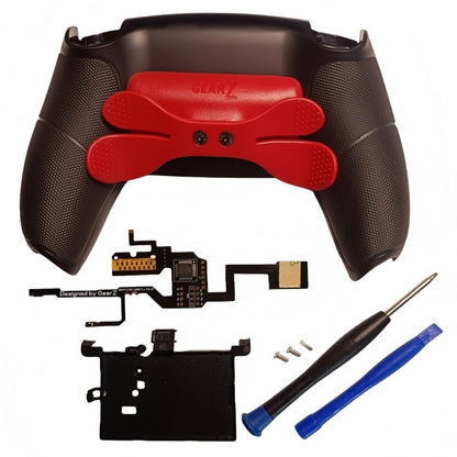GearZ Back Paddles Programmable Remap Kit for PS5 Controller BDM-030/040/050, Upgrade Board Back Shell Back Button