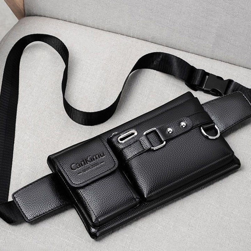 WEIXIER brand unisex single shoulder multifunctional sports running large capacity waist men's chest bag casual crossbody wallet